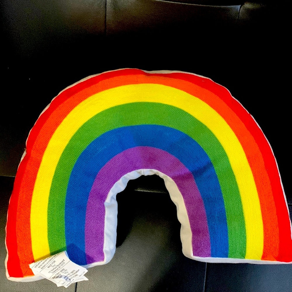 Rainbow pillow 100% Polyester Pride